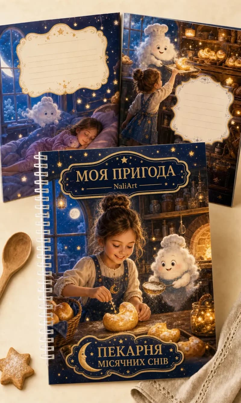 Кольорова книга-пригода «Пекарня місячних снів»