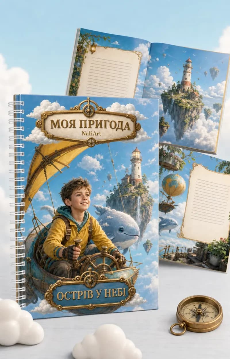 Кольорова книга-пригода «Острів у небі»