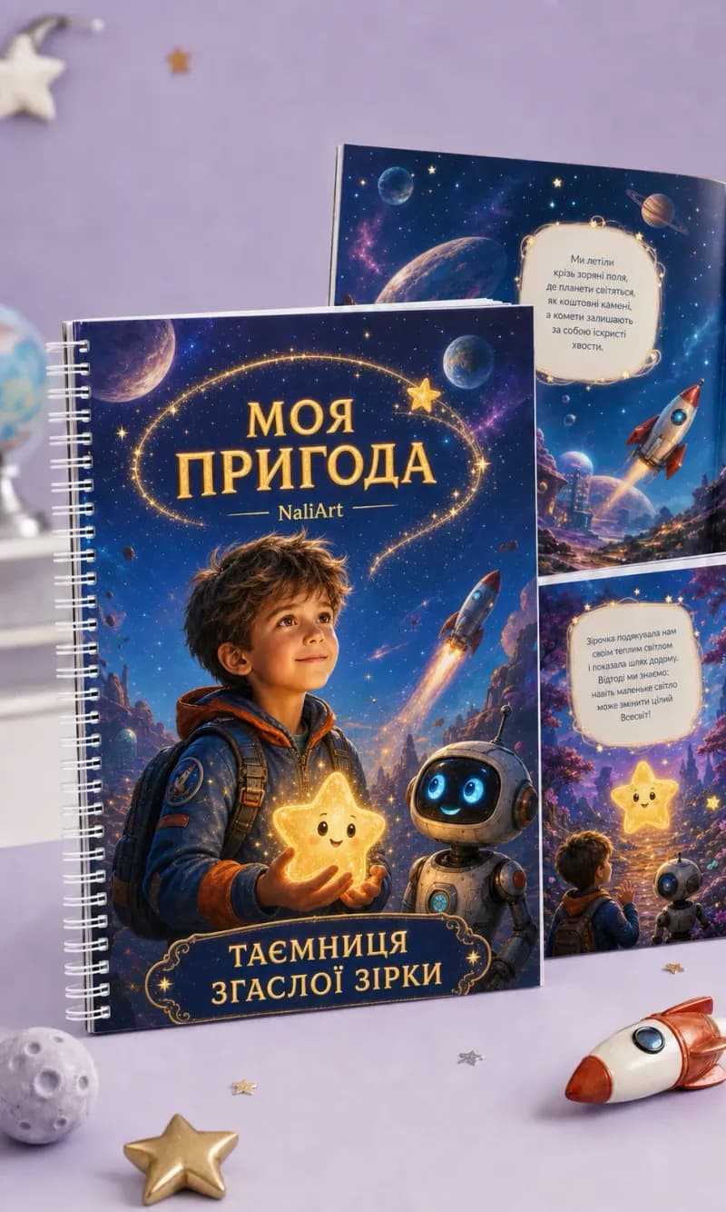 Кольорова книга-пригода «Таємниця згаслої зірки»
