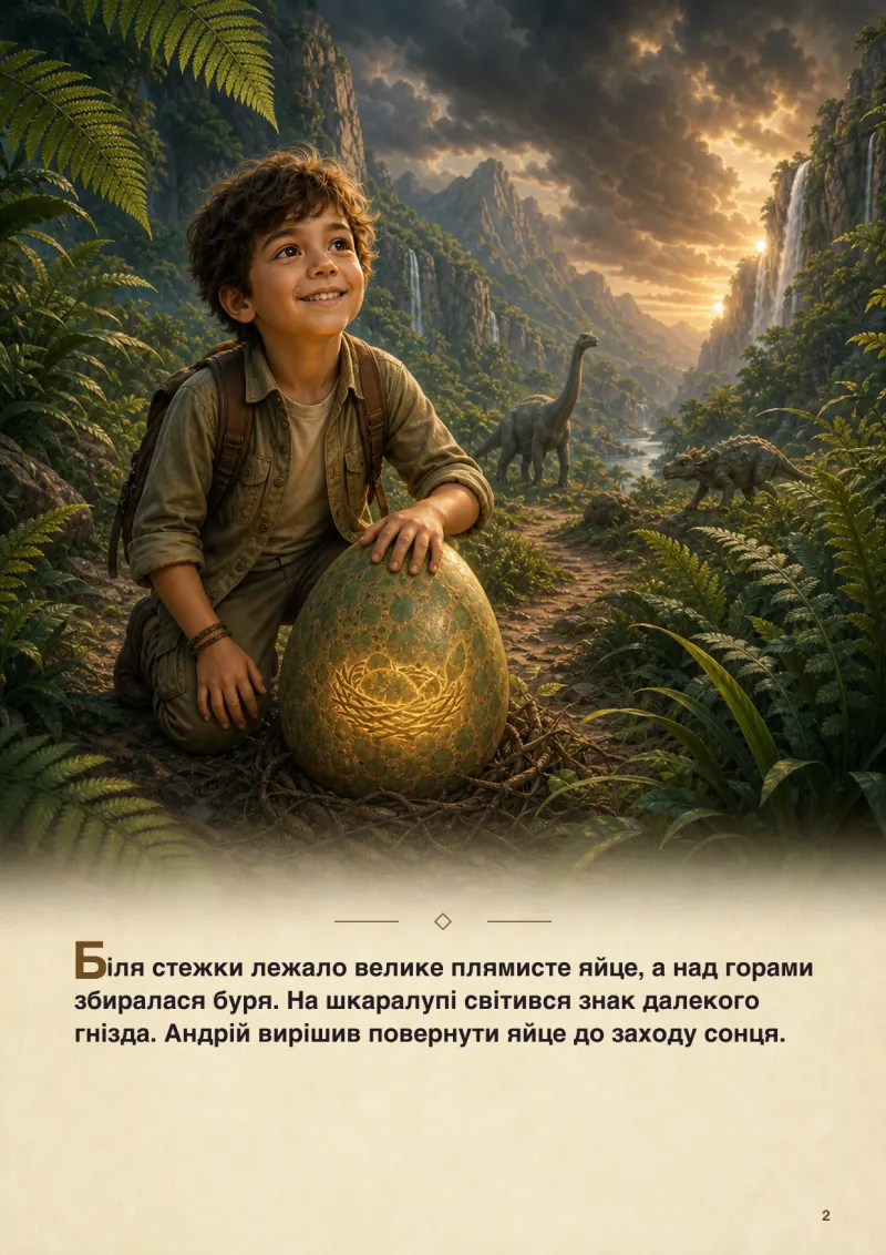 Загублене яйце динозавра: приклад 2